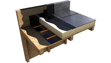 NEO BITUMEN flame free warm roof timber