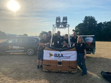 B&A Balloon crew in basket