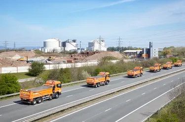 Trucks Passing Offices
