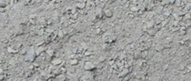 closeup of recycled dust
