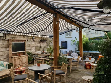 underview of awning extended