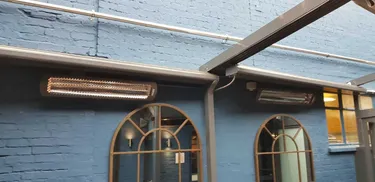 Roof open with heaters