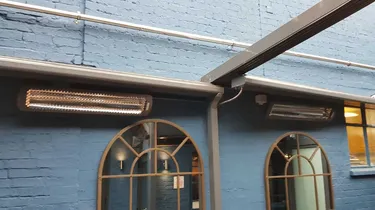 Roof open with heaters
