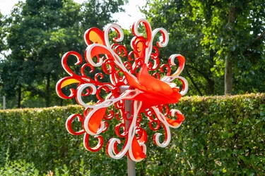 Spinning Flower Sculpture in situ at Vitalis Brunswijk