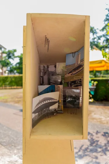 House with life sculpture