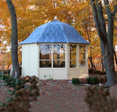 Exterior MDF used in garden hut