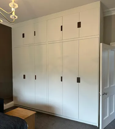White wardrobe made from MEDITE MR PLUS