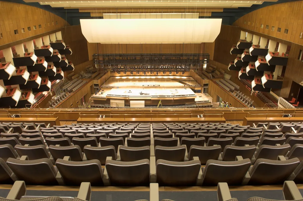 Auditorium seats and stage