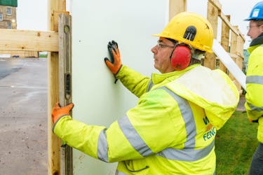 Smartply SiteProtect being installed at Bath Racecourse