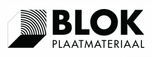 Blok Plaatmateriaal Logo Black