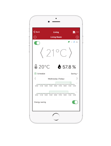 A phone displaying the Radiana app